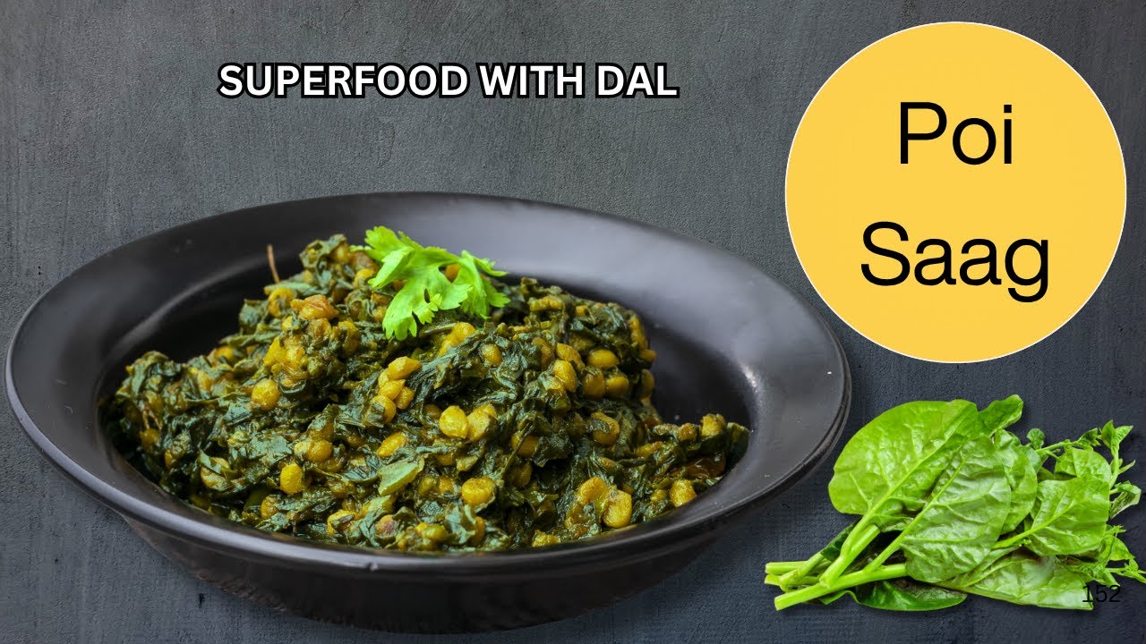 Poi Saag Recipe with Bengal Gram | Malabar Spinach Benefits & Recipe | Chef Ashish Kumar