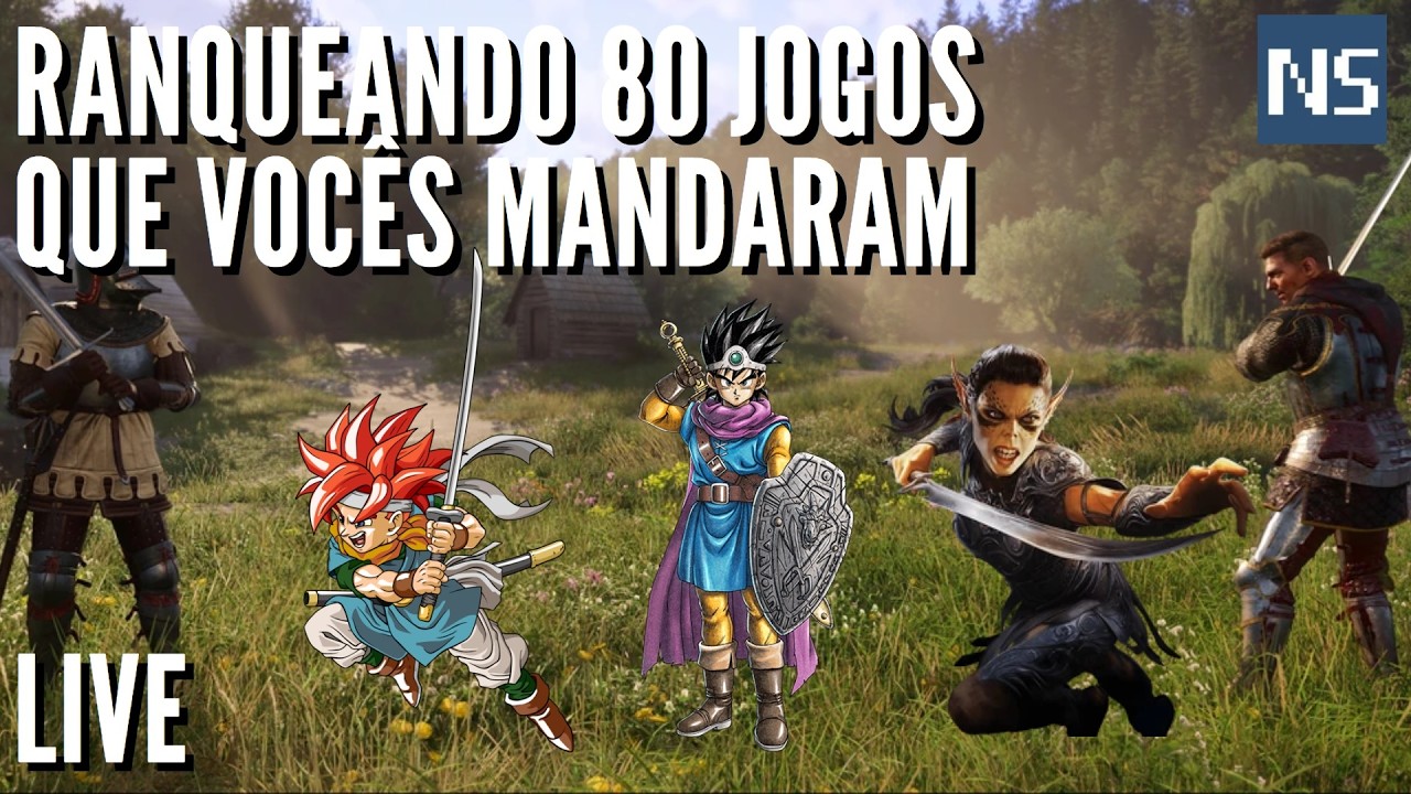 Ranqueando 80 Jogos (Os Favoritos de Vocês) - Live