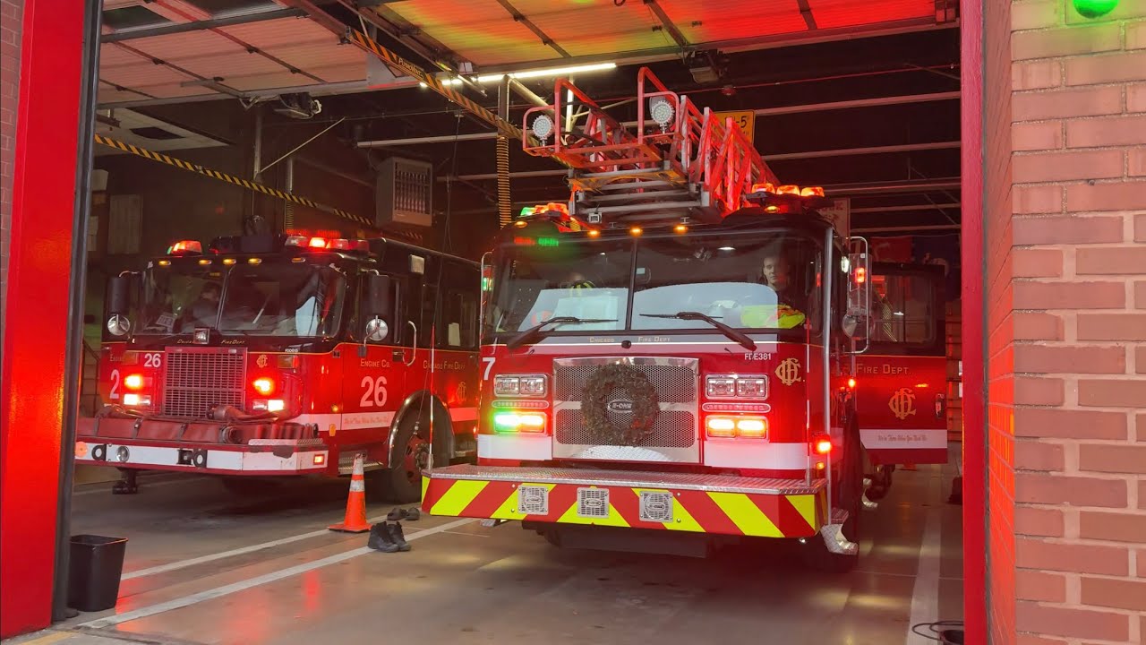 🔥FIRE🔥Chicago fire dept *NEW* Ambulance 45 Engine 26 Truck 7 