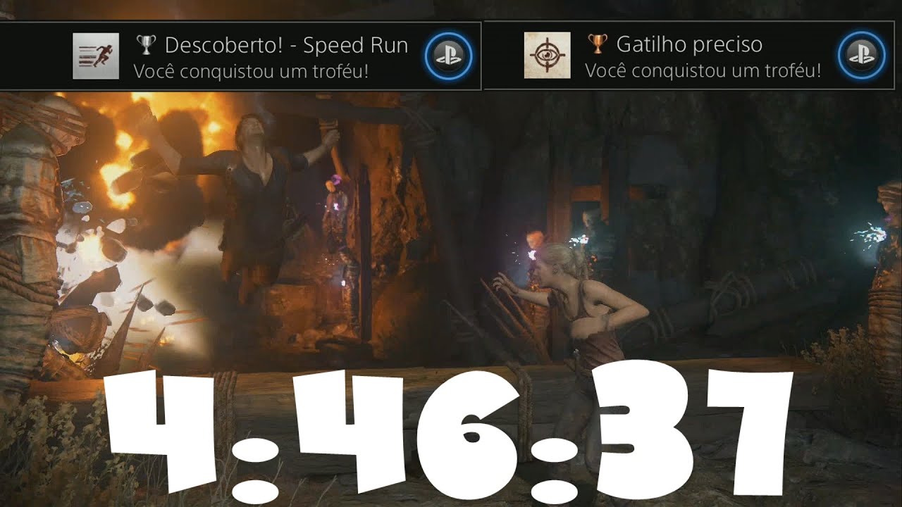 Uncharted 4 Thief's End - Jogo Completo em 4:46:37 + 93% de precisão - Guias de Troféus