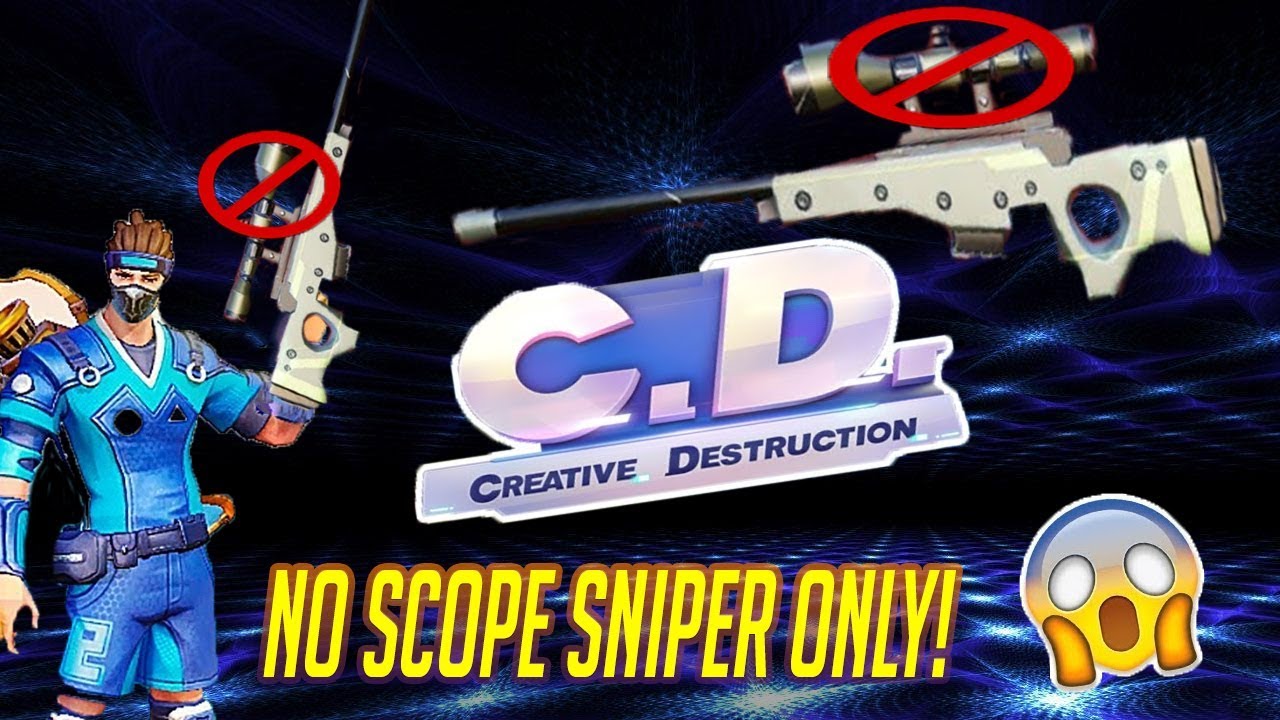 NO SCOPE SNIPER ONLY CHALLENGE W/ VICTORY DANCE! (Creative Destruction)