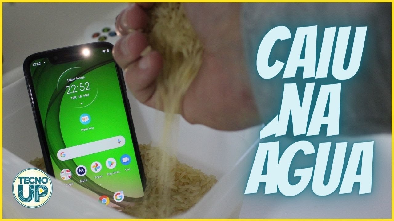 CELULAR caiu na ÁGUA e NÃO LIGA mais! O que fazer? COLOCAR no ARROZ funciona?