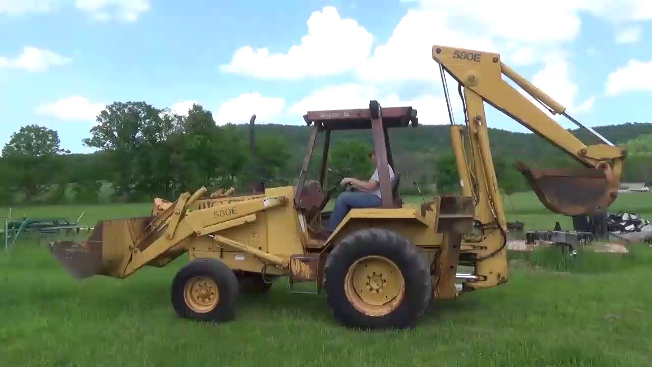 Case 580E 580 Super E Rubber Tire Backhoe Loader Cummins Diesel Aux Hyds Excavator Dozer !!!