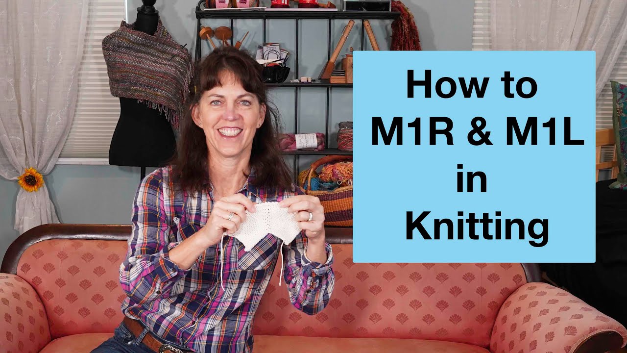 How To M1R & M1L  Knitting Tutorial