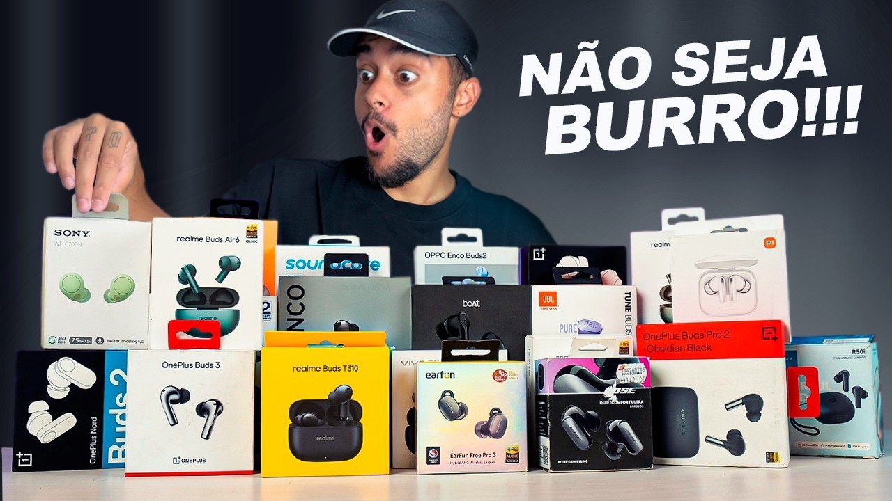 Não compre FONES SEM FIO antes de assistir esse vídeo! TOP 9 MELHORES