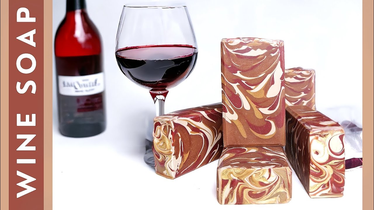 SOAP WITH REAL RED WINE | Cold Process Soap | Incredible color change!!!
