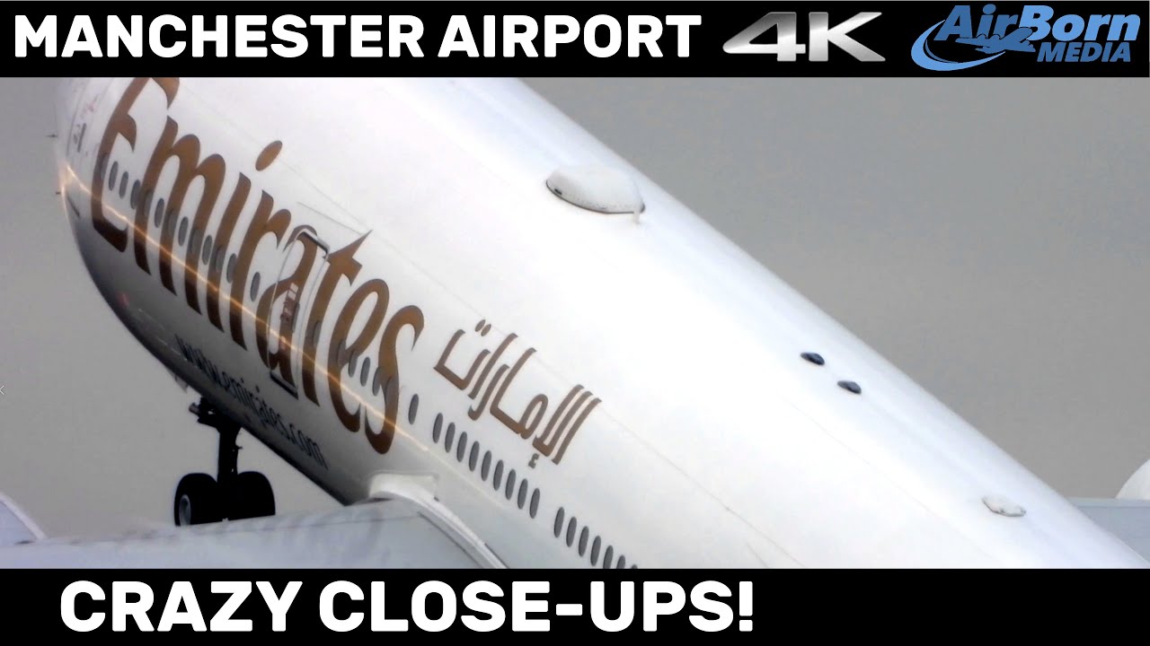 Some SUPER CLOSE UP Action from Manchester Airport 4K Plane Spotting with Nikon P1000