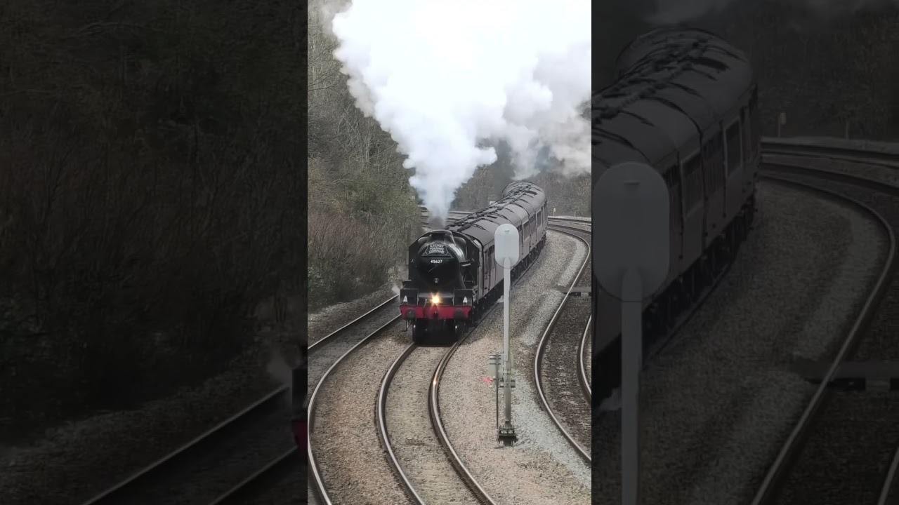 45699 Galatea erupts up Filton bank #train #mainlinesteam #steamtrain
