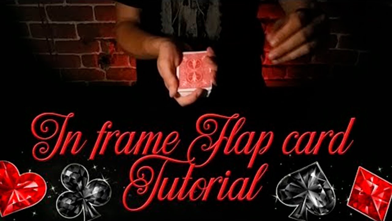 Flap card in frame // card trick // tutorial