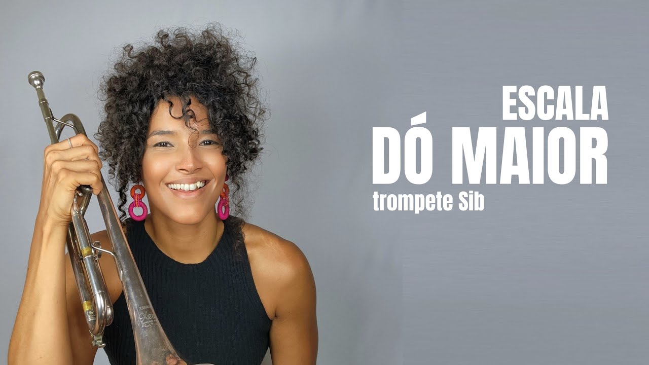 Escala de Dó Maior no Trompete Sib