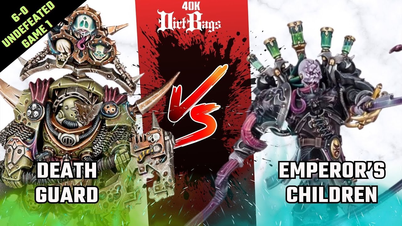 Death Guard 6-0 Undefeated Game 1 vs Emperor's Children | Competitive | Warhammer 40k Battle Report