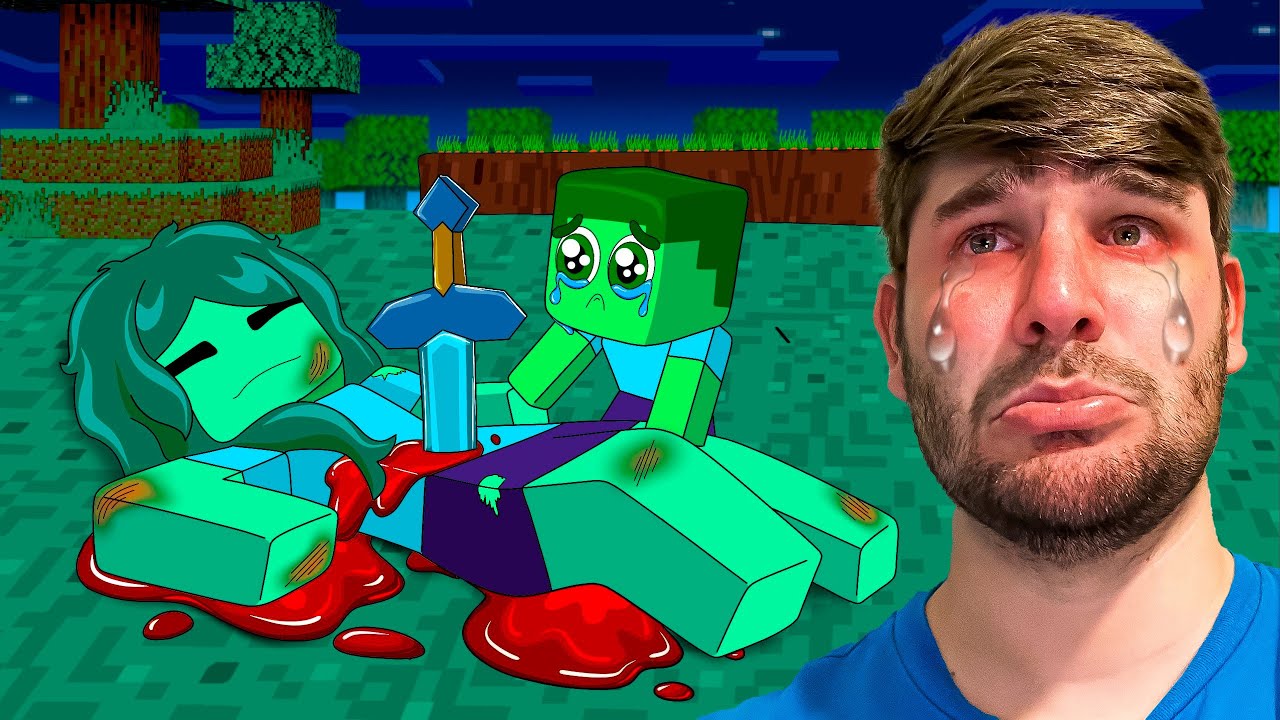 A MORTE DA MAMÃE ZUMBI *MUITO TRISTE* MINECRAFT ANIMATION