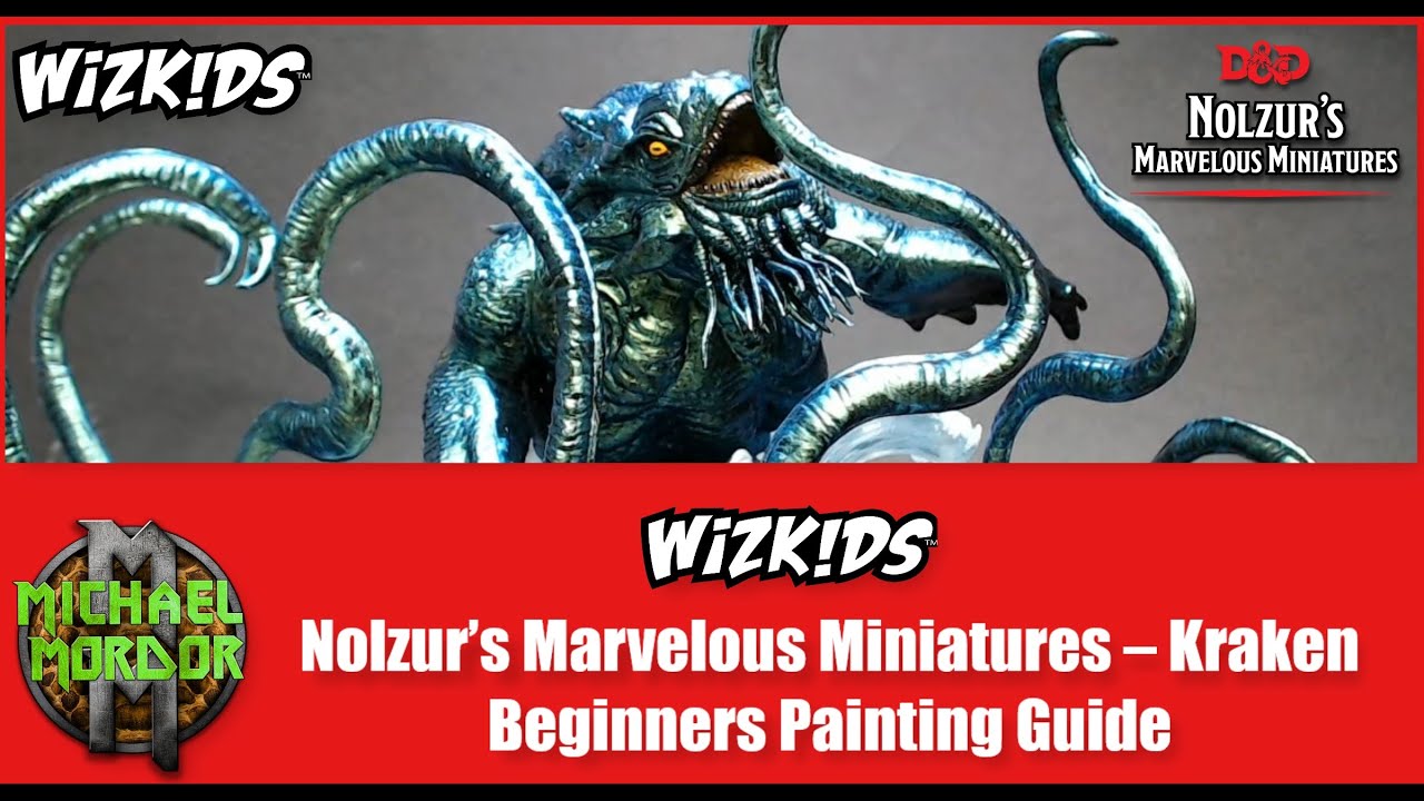 Wizkids Games, The Kraken, Beginners Painting Guide, D&D (HD)