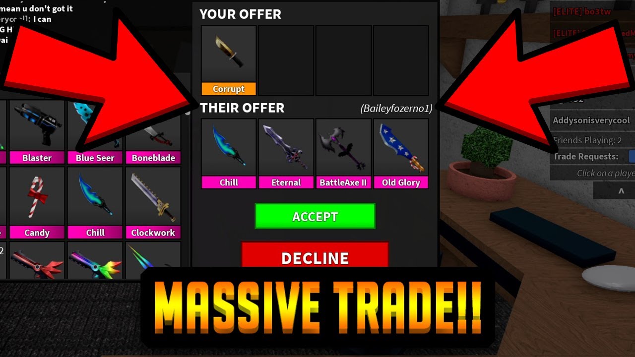 YOU WON'T BELIEVE THIS 700 IQ TRADE... (ROBLOX MURDER MYSTERY 2)