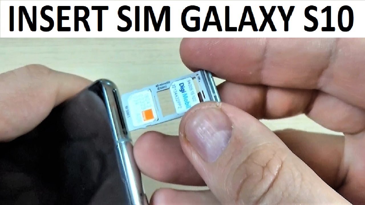 How to Insert SIM & Memory SD Card in Samsung Galaxy S10