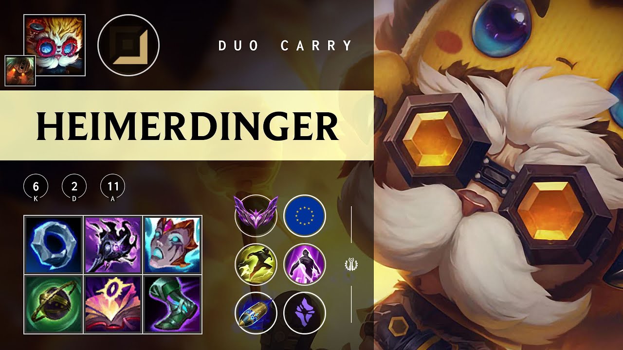 Heimerdinger Carry vs Tristana - EUW Master Patch 25.24