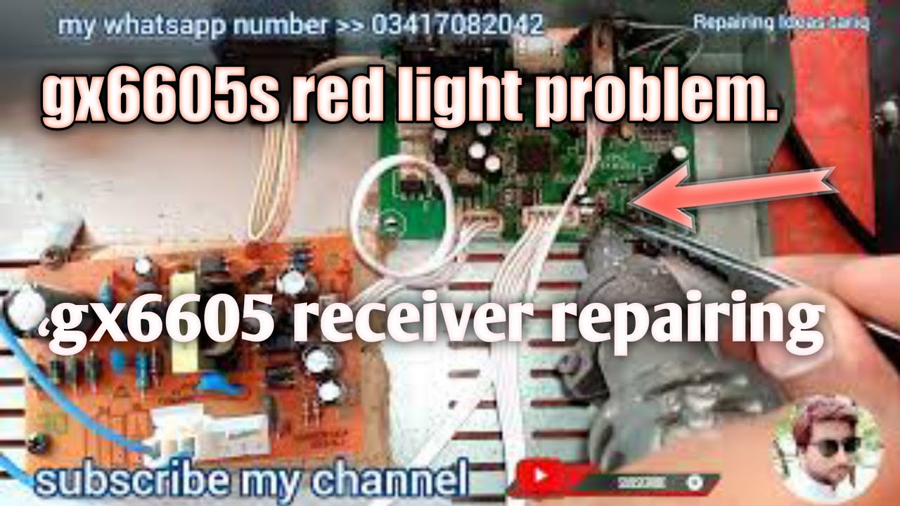 how to repair F1F2 gx6605s receiver red light problem!The red light problem 100% repair!r YouTube on