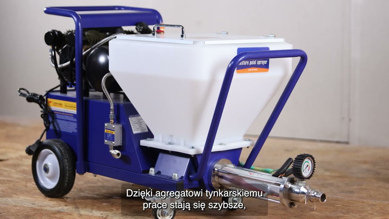 Agregat tynkarski STRONG-TECH DP-T5 / DP-T7X / DP-T9X – Obsługa, malowanie, czyszczenie [INSTRUKCJA]