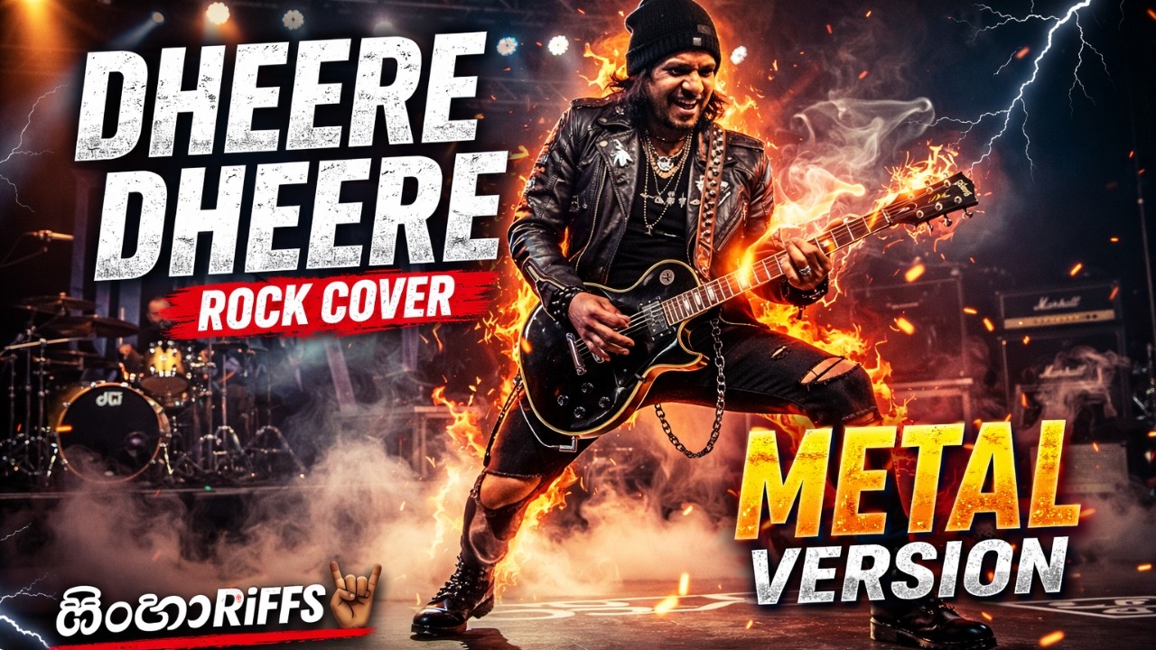Dheere Dheere Aap Mere | Rock / Metal Cover by @සිංහාRiffs 🔥 | Hindi 90s Rock Version