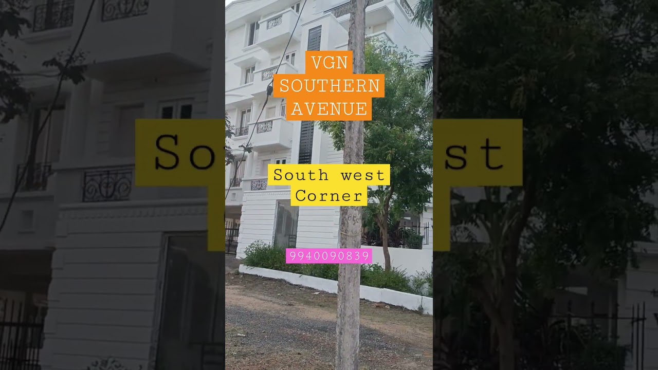 VGN Southern Avenue Potheri railway station south west corner plot available #shorts