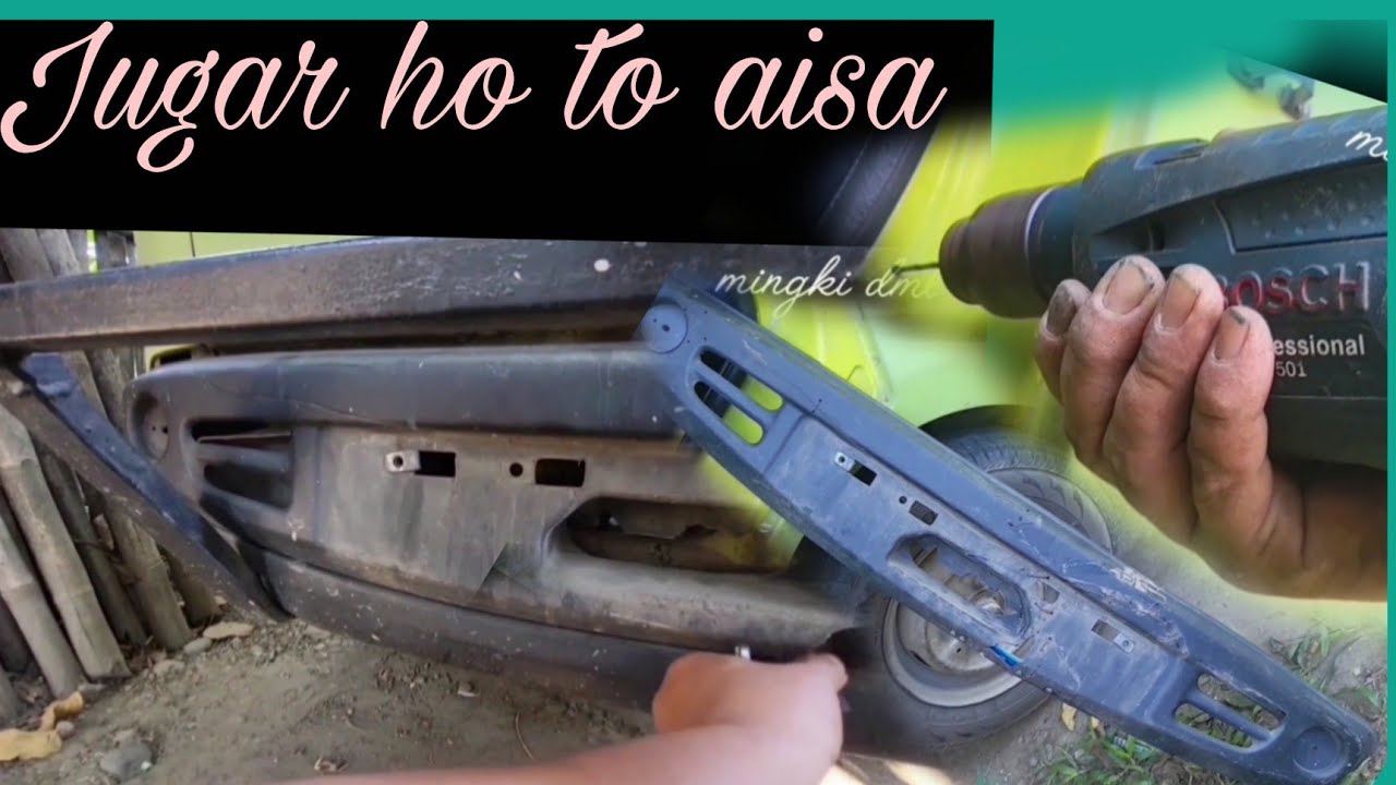 Less expenditure // Repairing  plastic bumper// Tata iris vehicle