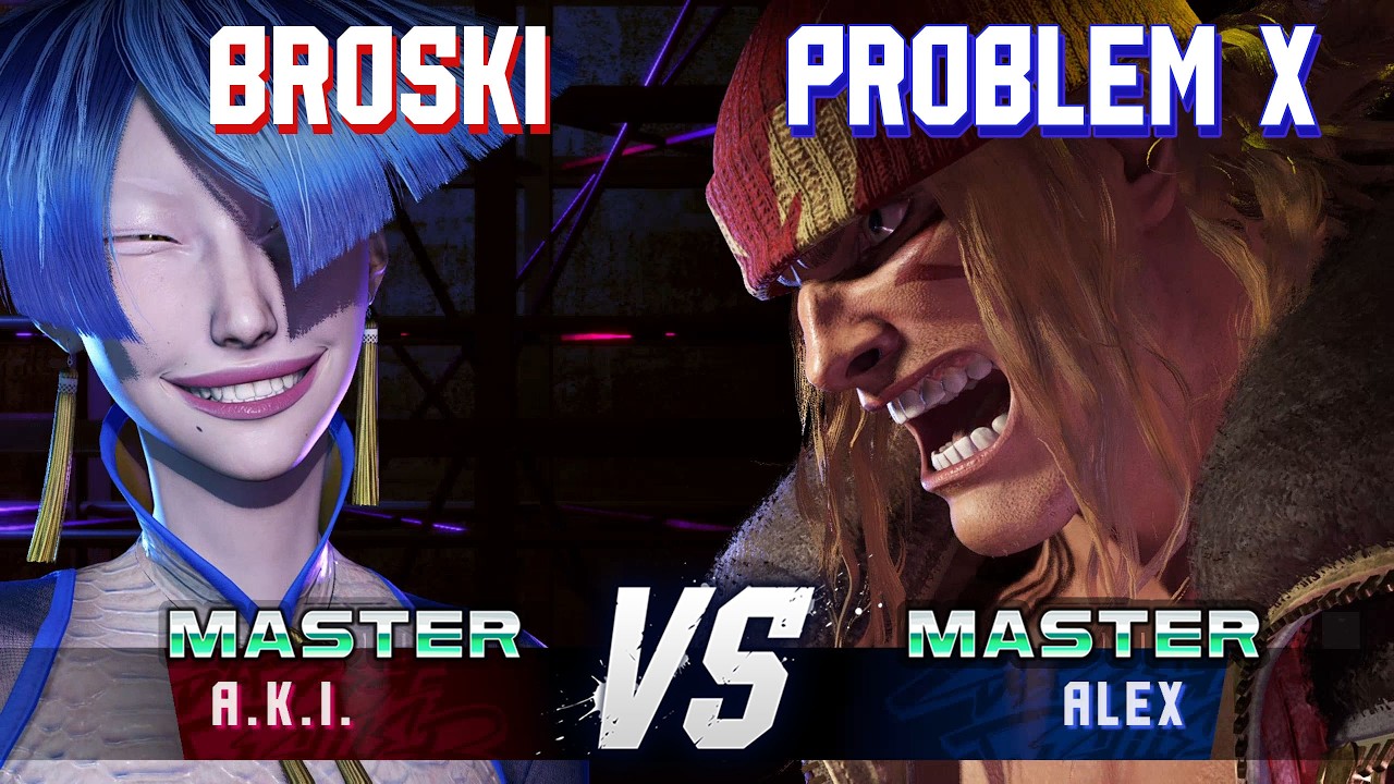 SF6 ▰ BROSKI (A.K.I.) vs PROBLEM X (Alex) ▰ High Level Gameplay
