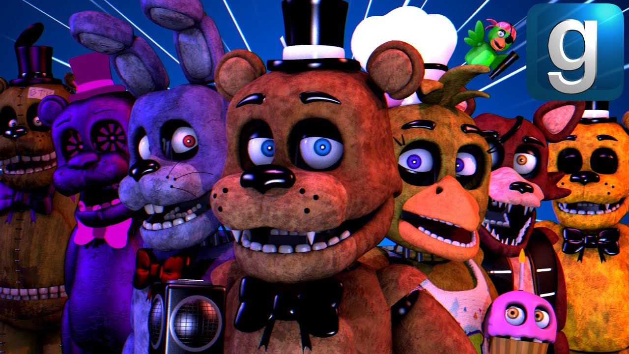 Gmod FNAF | Review | Brand New FNAF 1 Stylized Animatronics!