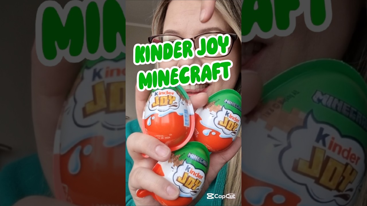 OTWIERAM KINDER JOY MINECRAFT #kinder #kinderjoy #minecraft