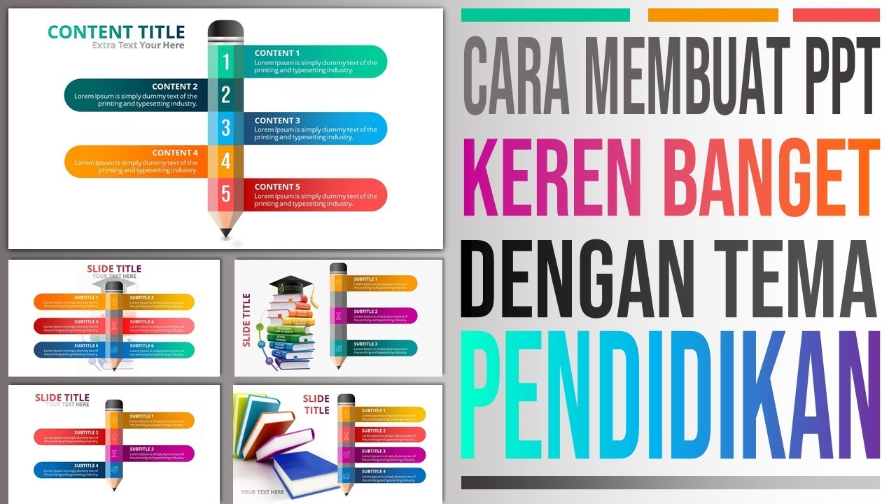 Cara Membuat PPT | Slide Power Point Menarik Tema Pendidikan