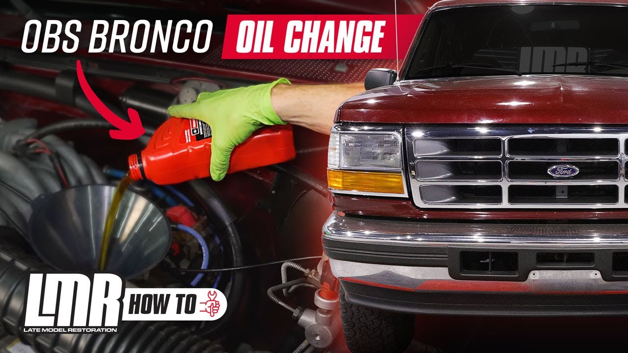 Ford OBS Bronco: How To Change Oil - Full Process (5.0L & 5.8L)