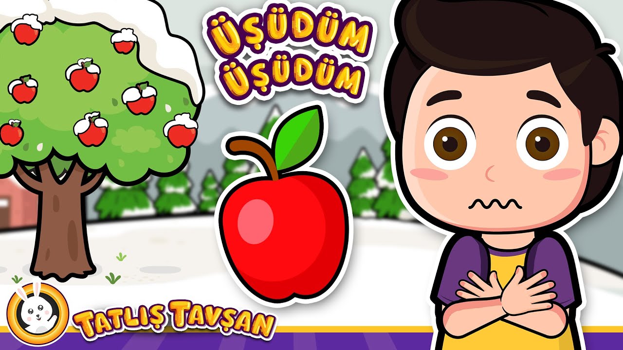 YENİ! Üşüdüm Üşüdüm Daldan Elma Düşürdüm · Eğlenceli Çocuk Şarkısı · Tekerleme · Tatlış Tavşan