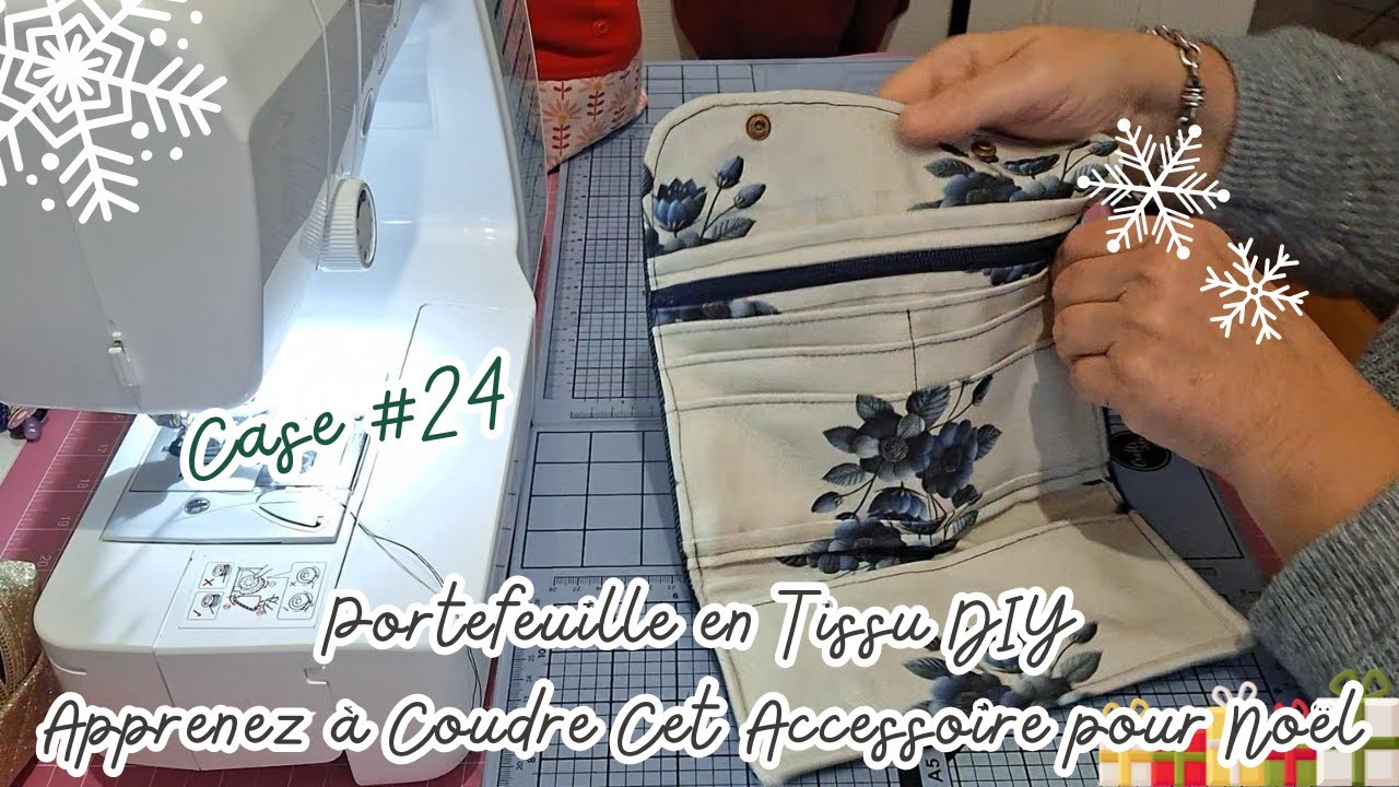 Portefeuille en Tissu DIY : Apprenez à Coudre Cet Accessoire pour Noël !