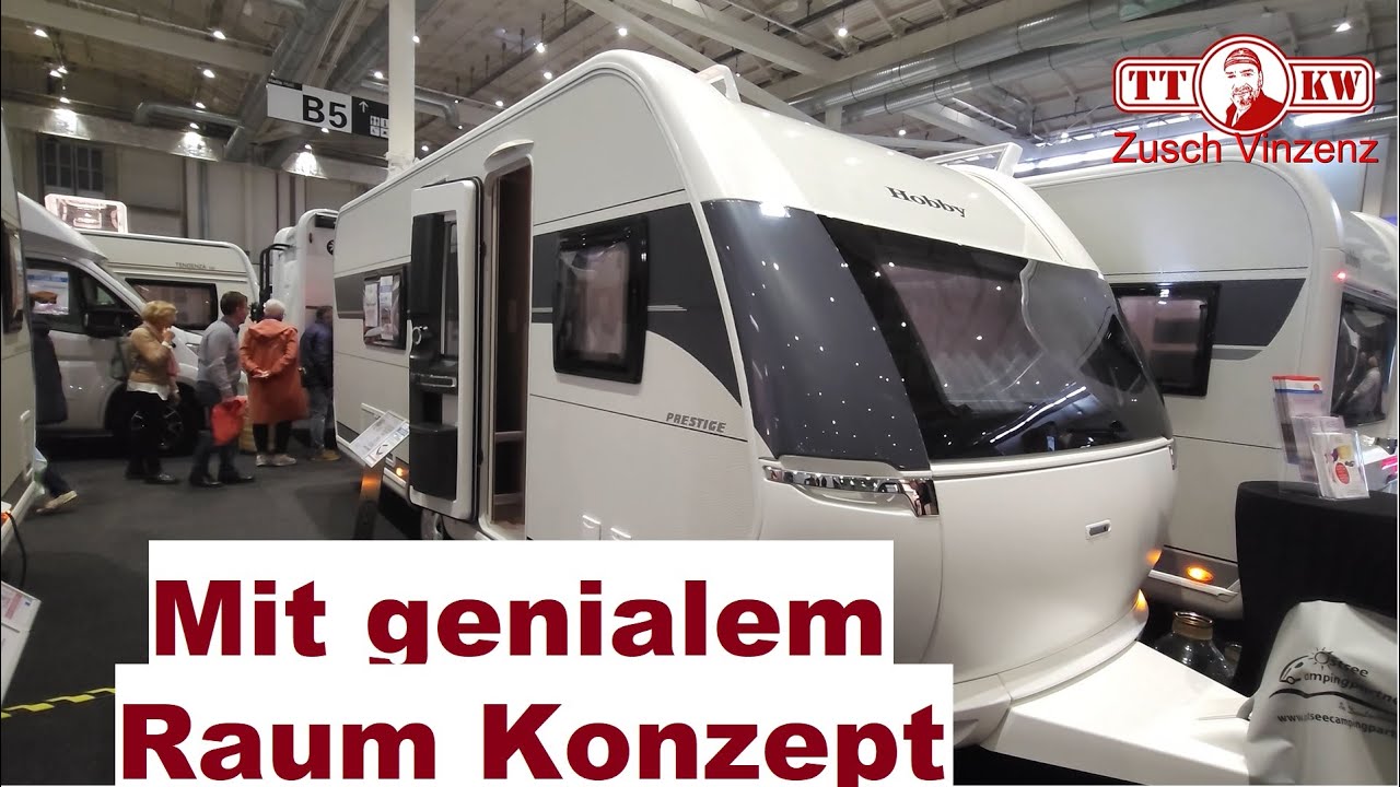 Sonderpreis 🦊Hobby Wohnwagen Prestige 560 WFU mit riesigem Bad für 4 Personen 🐹 Camper Roomtour 2024