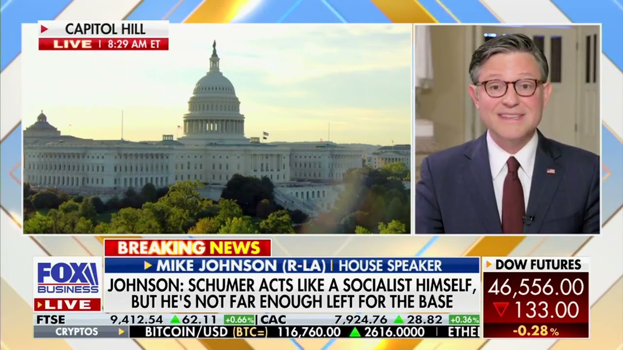 Speaker Johnson Joins Mornings with Maria on Fox Business