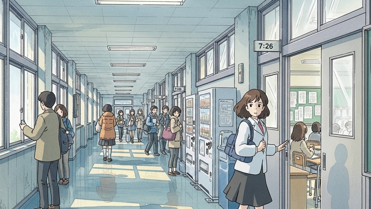 Ghibli Animation: Watering Plants at 6AM in Tokyo — Before the City Wakes