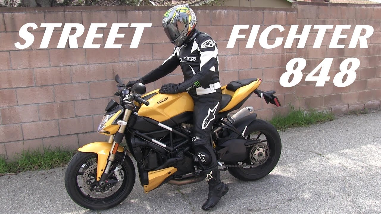 Trying out a DUCATI Street Fighter 848 Italian Motorcycle