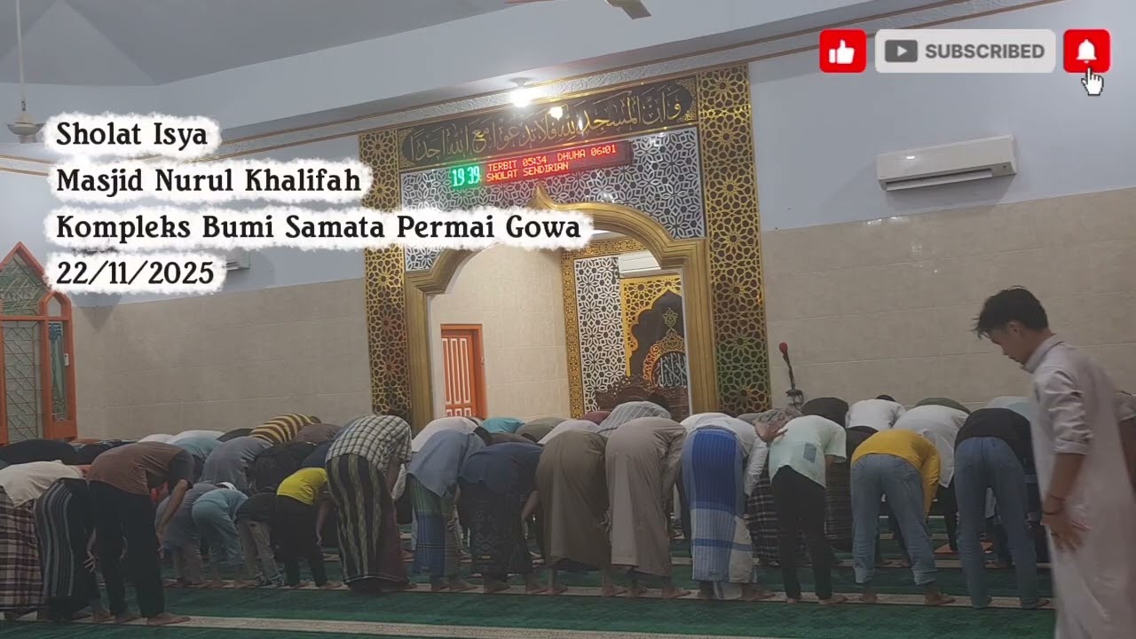 Sholat Isya Imam Akh Muhammad Farhat