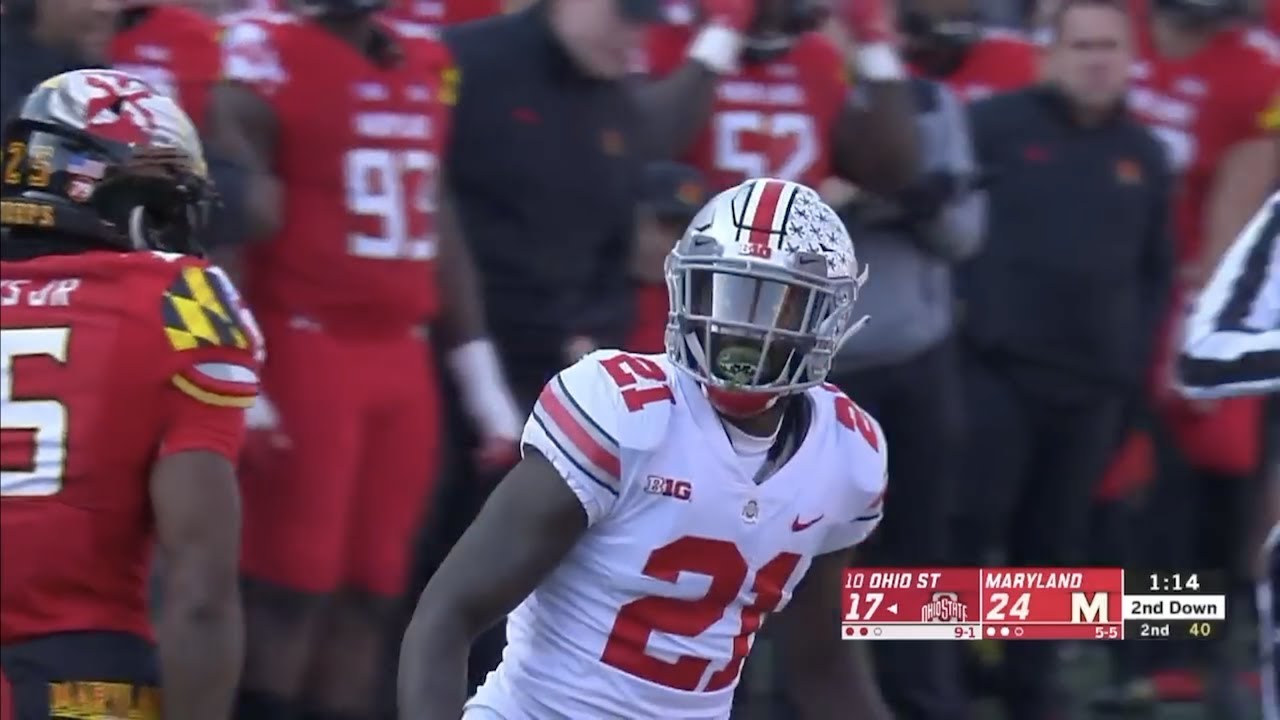 Parris Campbell (Ohio State WR #21) Vs. Maryland 2018