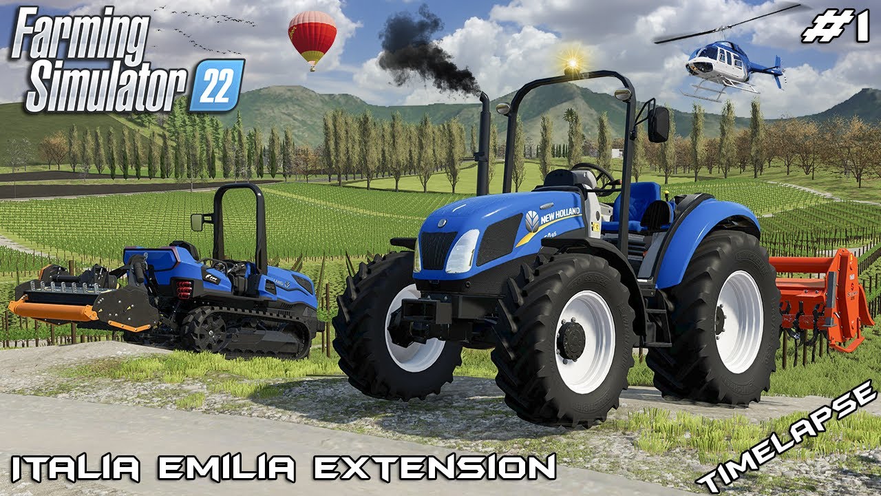 Preparing VINEYARDS for fertilizing 🍇🚜🚨 | Italia Emilia Extension | Farming Simulator 22 | Episode 1