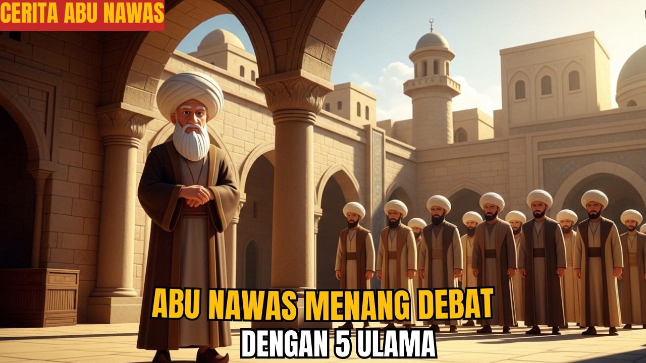 ABU NAWAS MENANG DEBAT DENGAN 5 ULAMA SOMBONG | CERITA ABU NAWAS LUCU PENGANTAR TIDUR