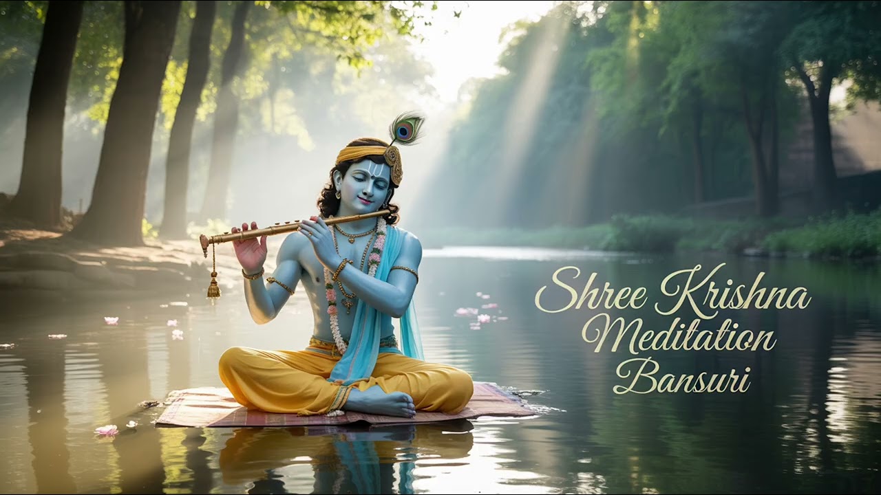 🕉️ Shree Krishna Meditation Bansuri | Peaceful Flute Instrumental | Divine Bhakti & Relaxation Music