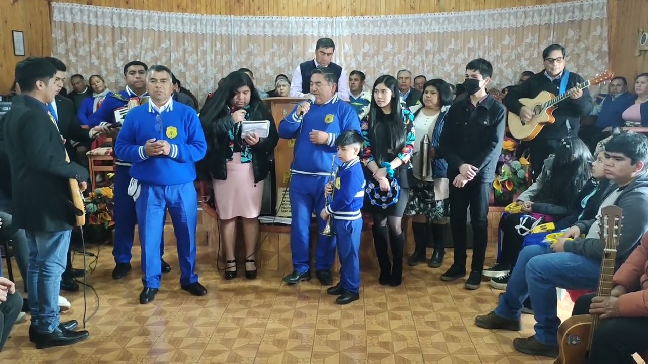 Culto Amplio zona Malleco templo evangélico misionero en iglesia el tesoro