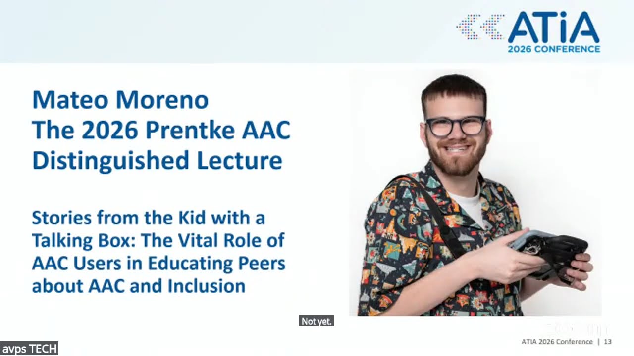 AAC-001: The 2026 Prentke AAC Distinguished Lecture