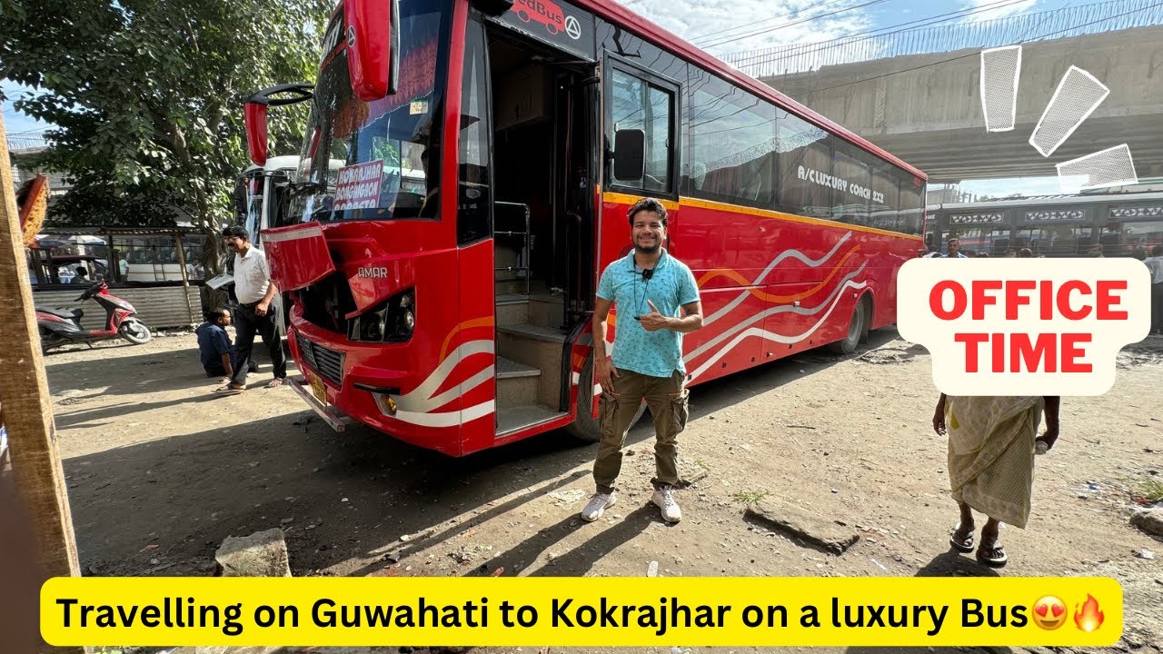 Travelling from Guwahati to Kokrajhar on a Luxury AC Bus 😍🔥 বাছত কাজিয়া😱