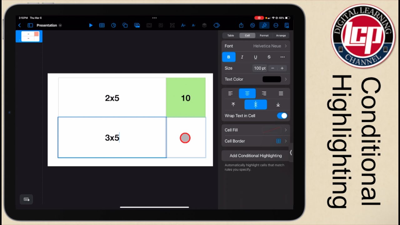 Using Conditional Highlighting In Keynote