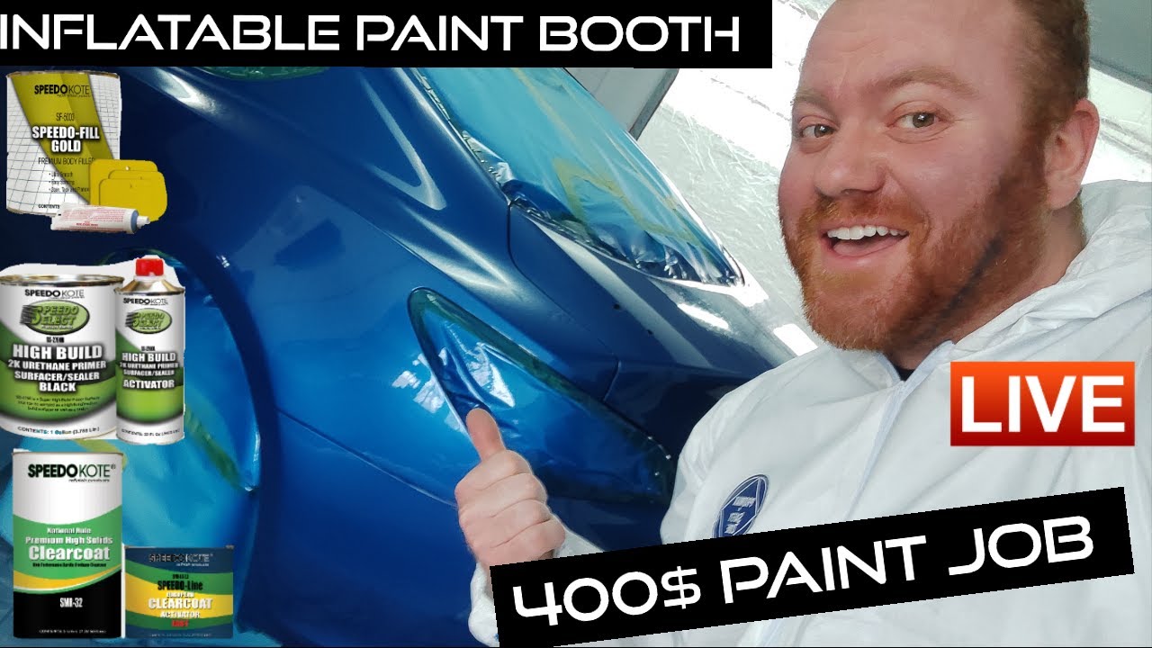 400$ paint job INSIDE AN INFLATABLE PAINT BOOTH