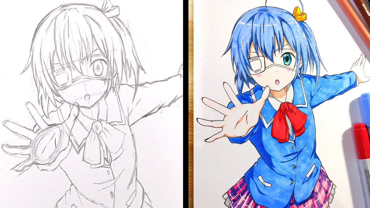 Как рисовать Рикку Таканаси - [Cuunibyou demo koi ga shitai]