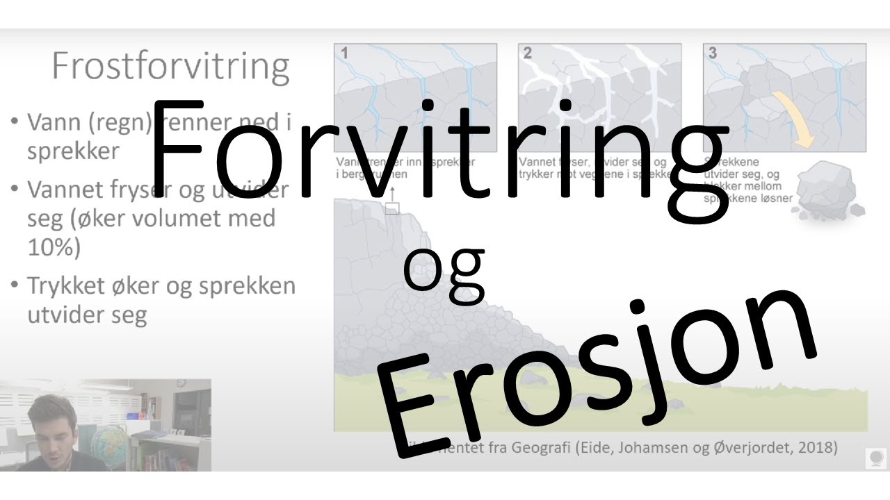 Ytre krefter: Forvitring og erosjon
