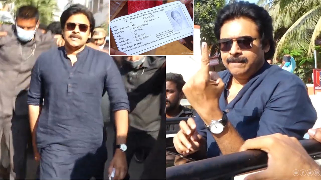 Pawan Kalyan Cast His Vote in The Municipal Corporation Elections | Janasena Party | Telugu Tonic