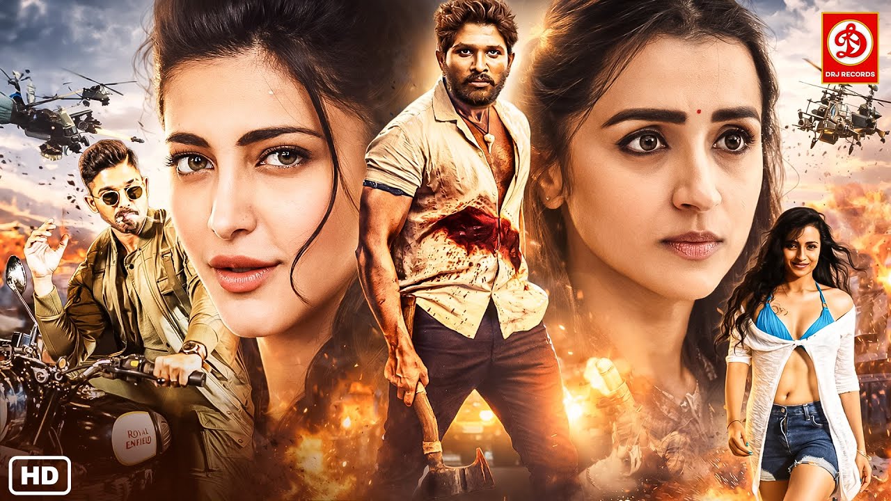 Allu Arjun (2025) New Released South Hindi Dubbed Action Movie | Shruti Haasan,Trisha Krishnan Movie